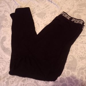 VS pink leggings size lrg
